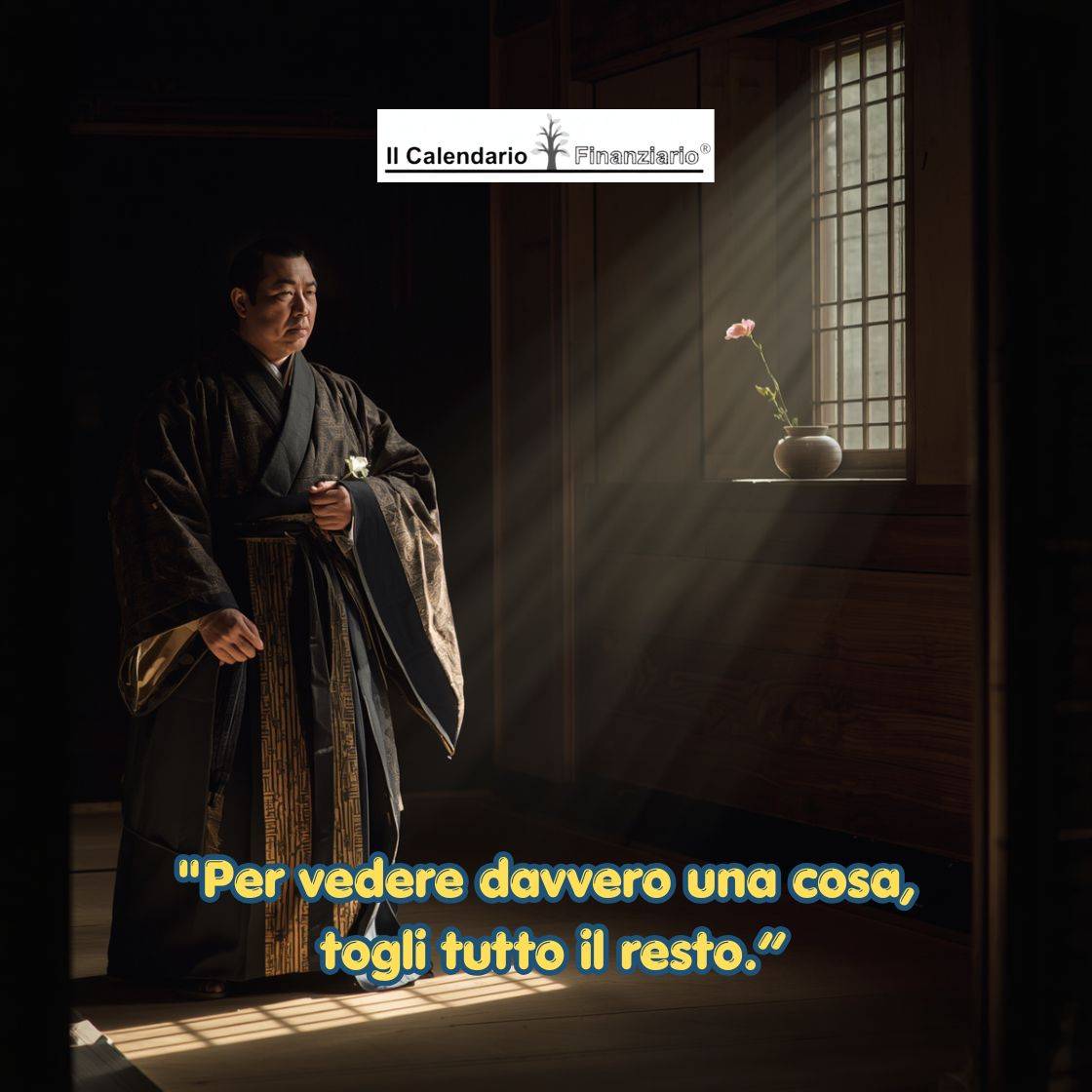 Per vedere davvero una cosa, togli tutto il resto.