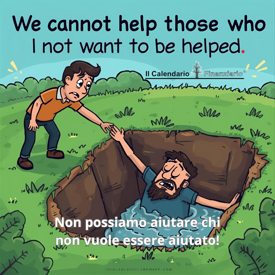 Non possiamo aiutare chi non vuole essere aiutato.