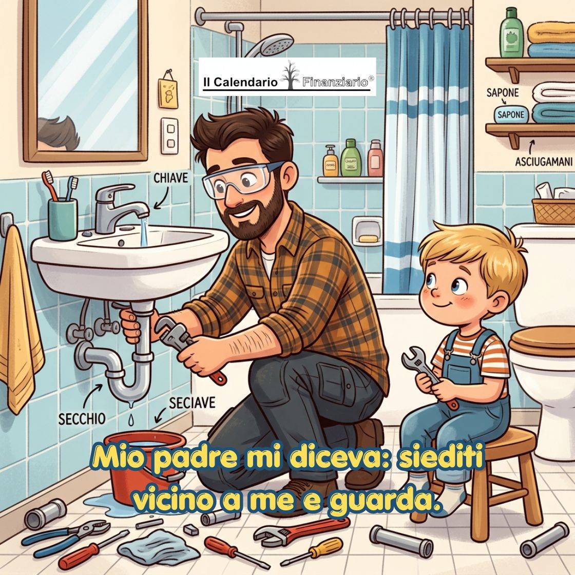 Mio padre mi diceva: siediti vicino a me e guarda.