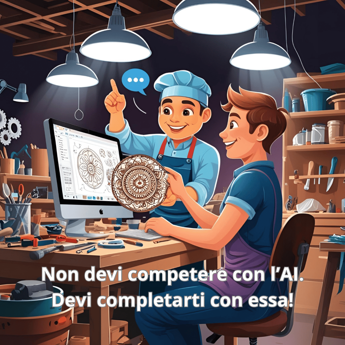 Non devi competere con l’AI . Devi completarti con essa
