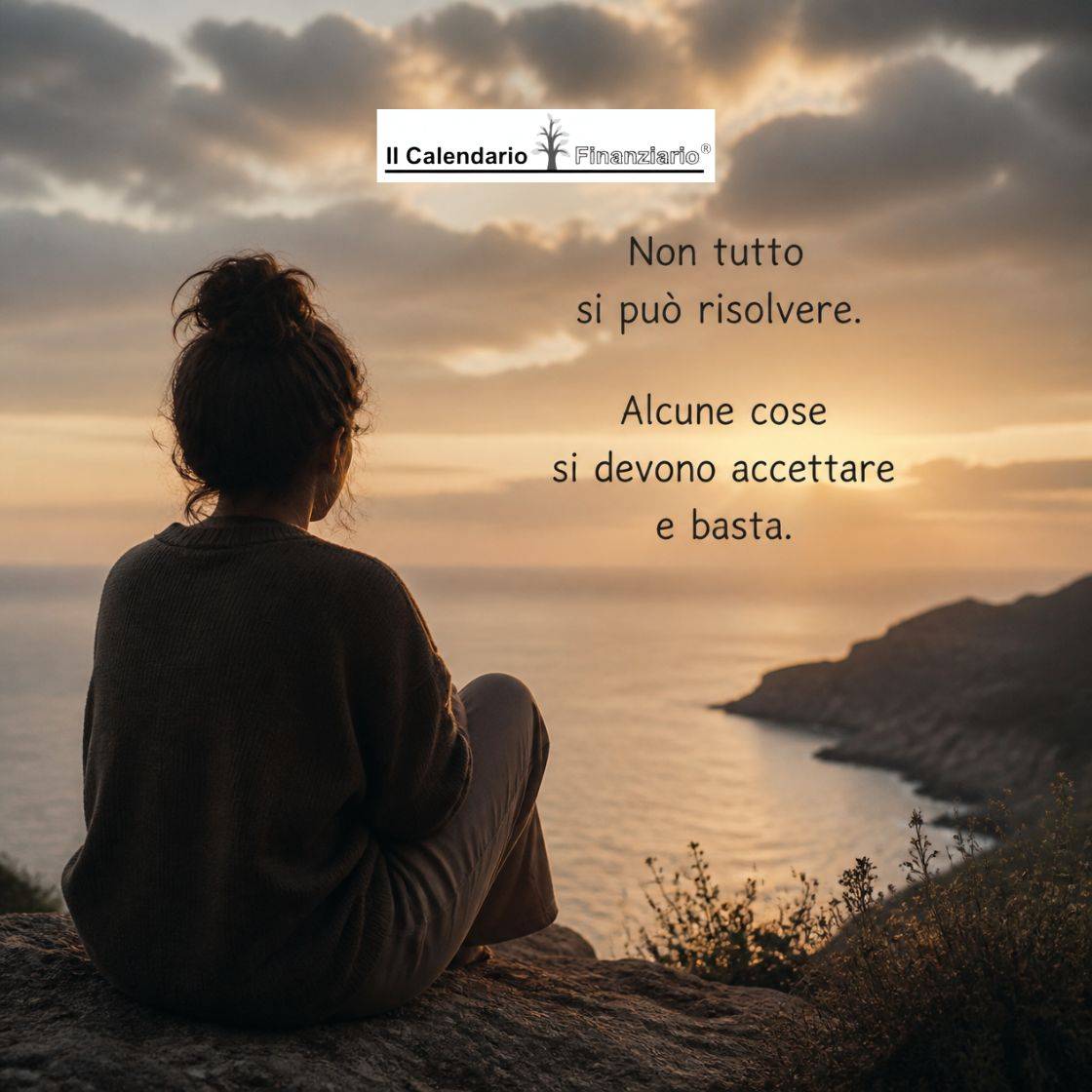 Non tutto si risolve. Alcune cose si accettano e basta.