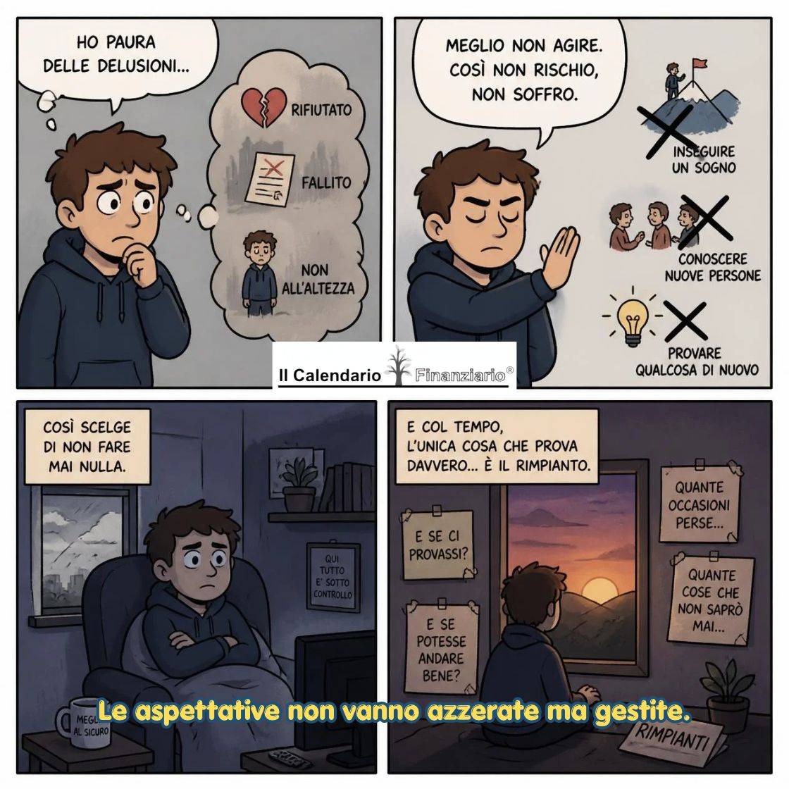 Le aspettative non vanno azzerate ma gestite.