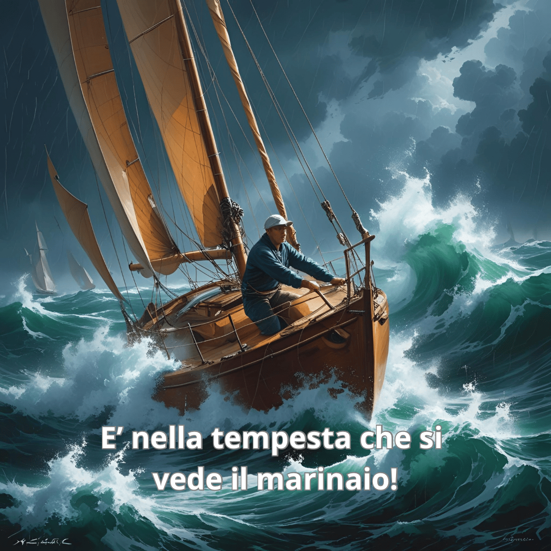 È nella tempesta che si vede il marinaio